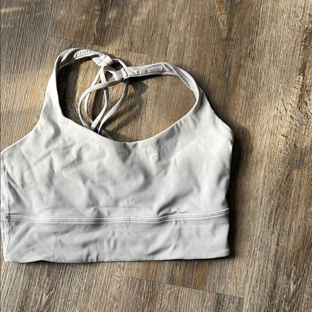 Lululemon grey longline sports bra